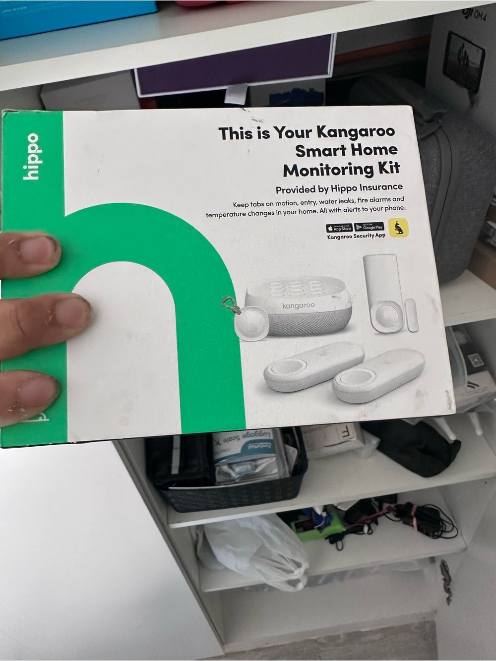 Hippo Kangaroo Smart Home Monitoring Kit - White